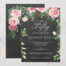 Search for chalkboard 50th birthday invitations Fiftieth