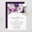 Search for purple rehearsal dinner invitations Elegant