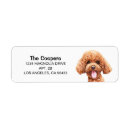 Search for apricot return address labels Poodle