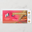 Search for vintage ticket wedding invitations Colourful