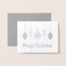 Search for real foil christmas cards Silver