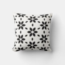 Search for bold floral cushions Black and white