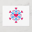 Search for love snow postcards Heart