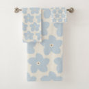 Search for blue flowers bath towels Retro