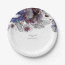 Search for navy and burgundy paper plates Floral