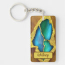 Search for green stone key rings Gold