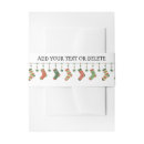 Search for christmas invitation belly bands Red