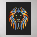 Search for lion design posters Geometric