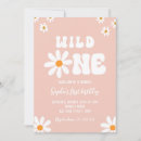 Search for wild one 1st birthday invitations Daisy first birthday