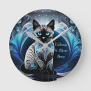 Search for black cat clocks Abstract