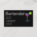 Search for cocktail lounge business cards Bartender