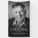 Search for celebration of life banners Black and white