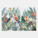 Search for bird gift wrap Tropical birds