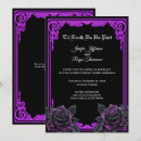 Search for gothic wedding invitations Purple