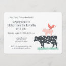 Search for rooster chicken birthday invitations Pig