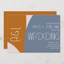 Search for modern geometric wedding invitations Colourful