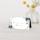 Search for navy blue place cards Blue and white