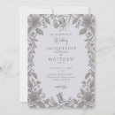 Search for lavender lace wedding invitations Rustic