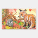 Search for autumn leaves stickers Fox