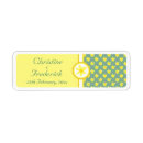 Search for daffodils return address labels Yellow