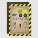 Search for excavator birthday invitations Construction