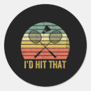 Search for funny badminton stickers Racquet