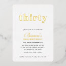 Search for foil 30th birthday invitations Stylish
