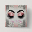 Search for eyelashes badges Girly