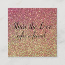 Search for share the love referral cards Girly