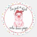 Search for pink pigs stickers Pink and white
