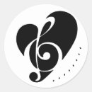 Search for musical design stickers Black and white