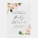 Search for floral baby shower welcome signs It's a girl