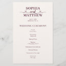 Search for elegant wedding programs Classic