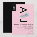 Search for teal and pink wedding invitations Greenery