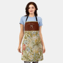 Search for flower drawing aprons William morris