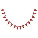 Search for red and gold bunting flags For her