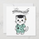 Search for veterinary graduate congratulations cards Cat