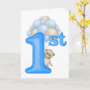Search for bear first birthday cards Grandson