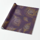 Search for gold feathers wrapping paper Abstract