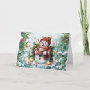 Search for vintage snowman christmas cards Festive