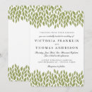 Search for secret wedding invitations Green