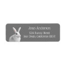 Search for animal print return address labels White