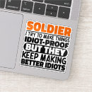 Search for funny military stickers Army