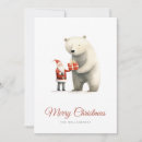 Search for polar bear christmas cards Whimsical