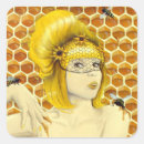 Search for honey bee illustration stickers Yellow