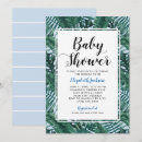 Search for palm baby shower invitations Modern
