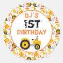 Search for birthday boy 3 stickers Yellow