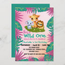 Search for pink elephant 1st birthday invitations Animal