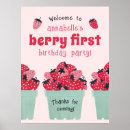 Search for berry first birthday party signs Strawberries