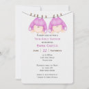 Search for clothesline baby girl shower invitations Cute
